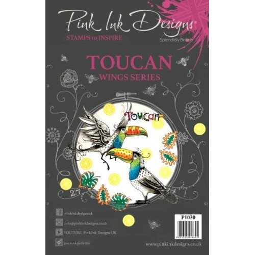 Toucan - Pink Ink Designs Clear Stamps Set pi030